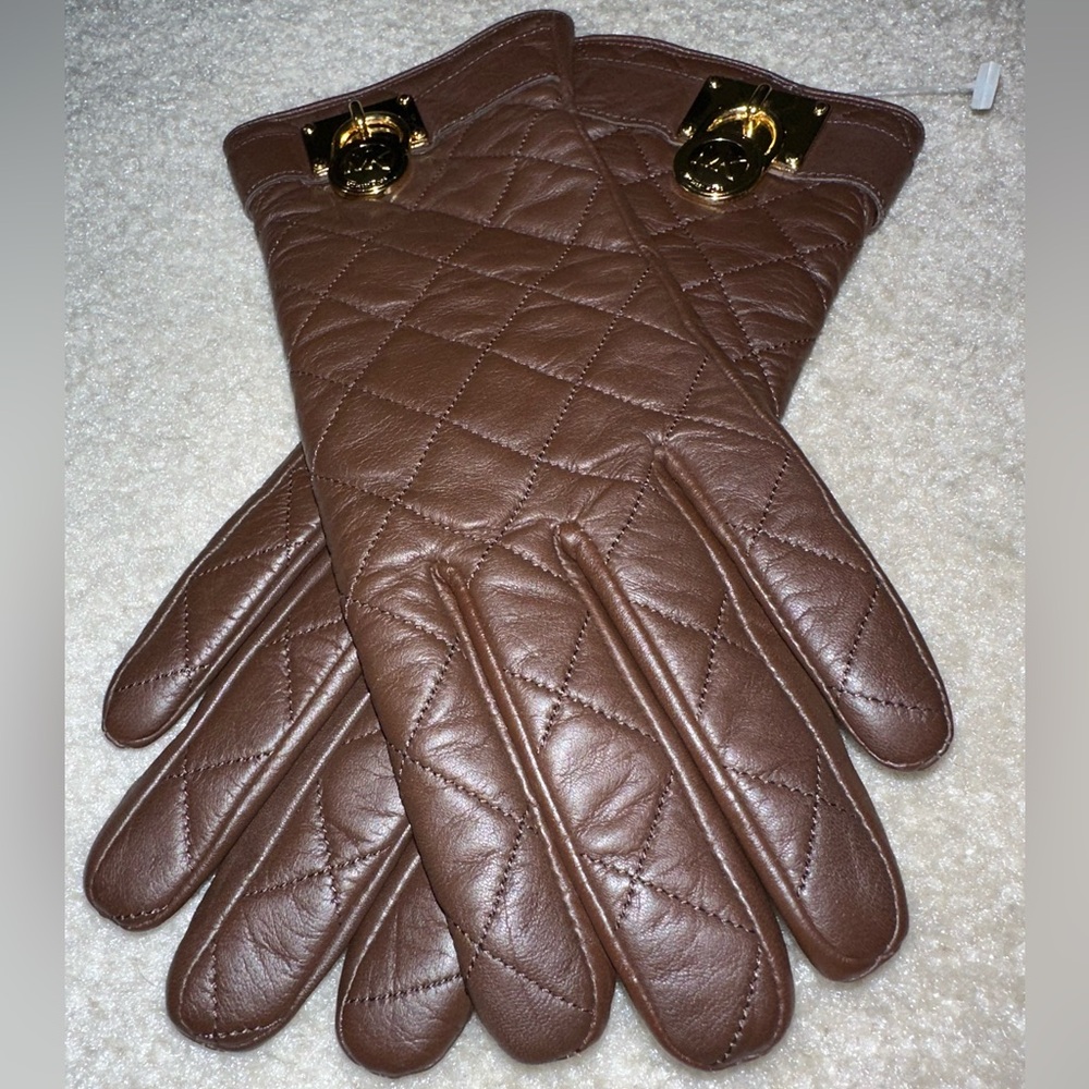 Michael Kors 100% Leather Winter Gloves